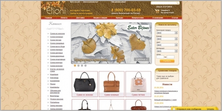 Elioni.ru - интернет-магазин женских сумок